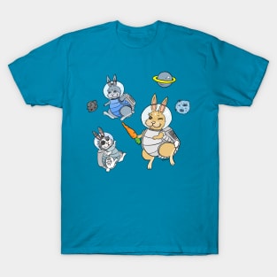 Space bunny astronauts T-Shirt